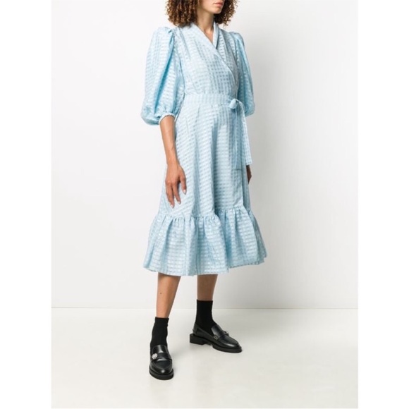 Stine Goya Chinie MIDI Wrap Dress Sz XS - Picture 3 of 11